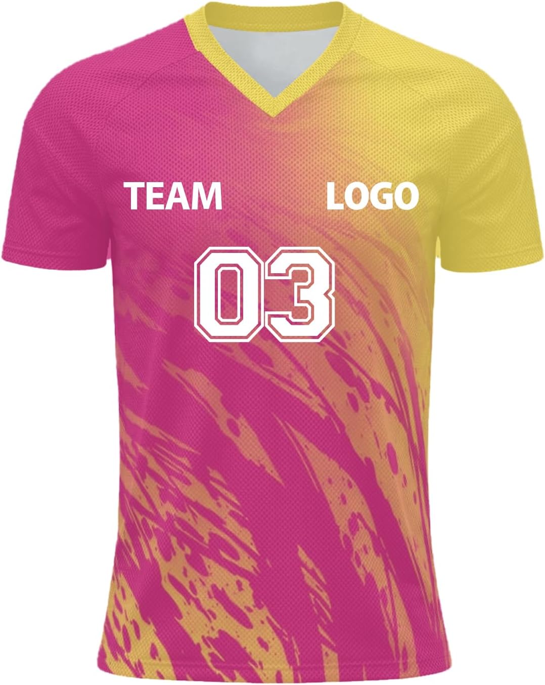 Personalised Football Jersey with Name Number Flocked Jersey for Men and Women Custom Tshirt Team Wear and Club Comfort Soft for Sport Lightweight Performance