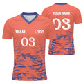 Custom Football Shirt Men and Women Flocked Jersey Customizable with Name Number Fabric Breathable and Quick Dry Custom Tshirt Team Outfit and Club Sport Lightweight Performance