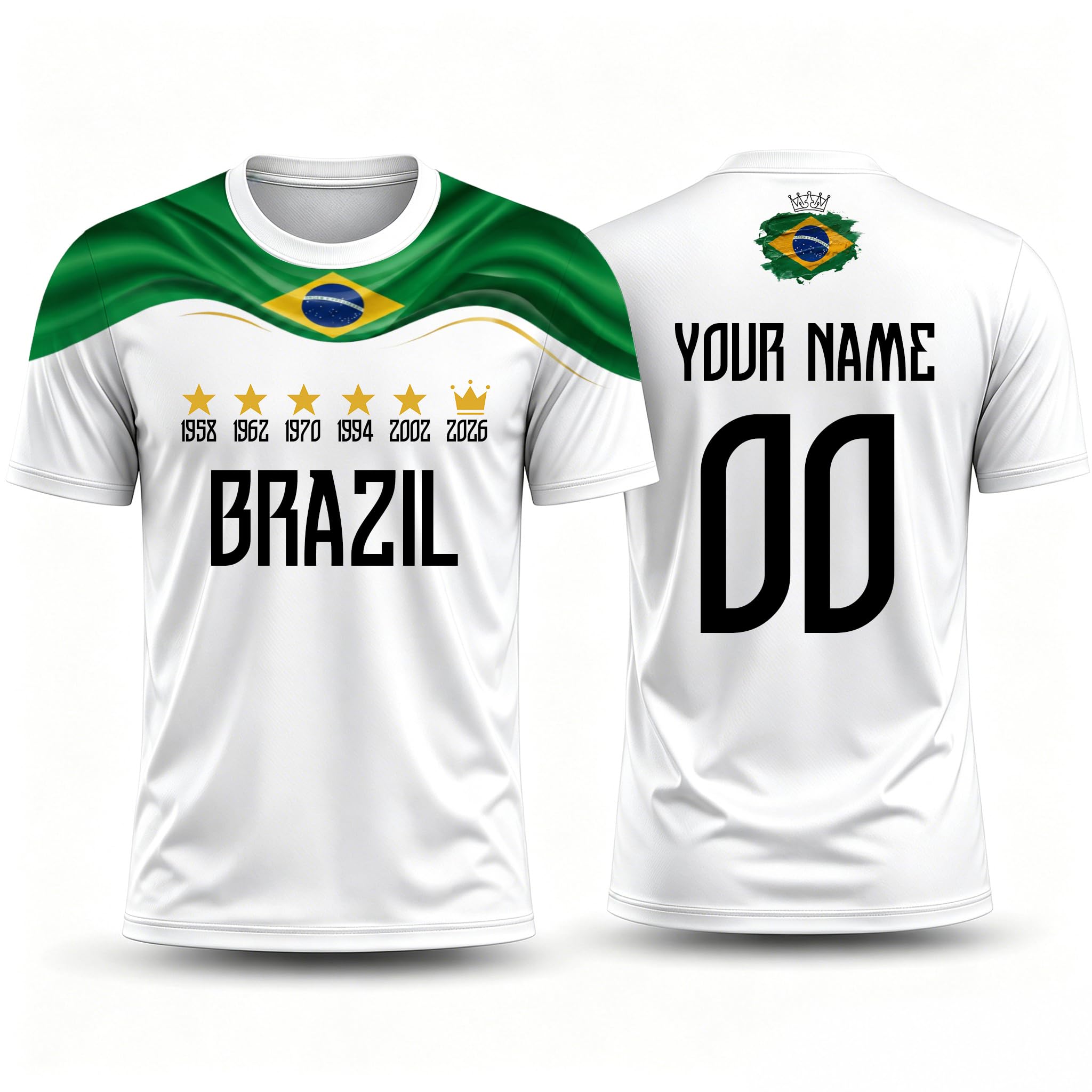 Personalised Football Jersey World Cup 2026, Men's Women's Kid 6 Teams with Name and Number