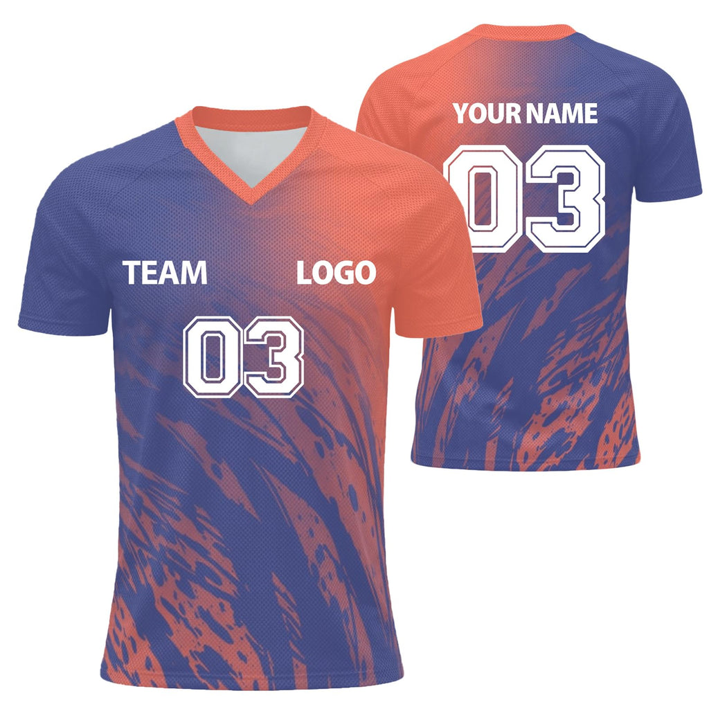 Personalised Football Jersey with Name Number Flocked Jersey for Men and Women Custom Tshirt Team Wear and Club Comfort Soft for Sport Lightweight Performance