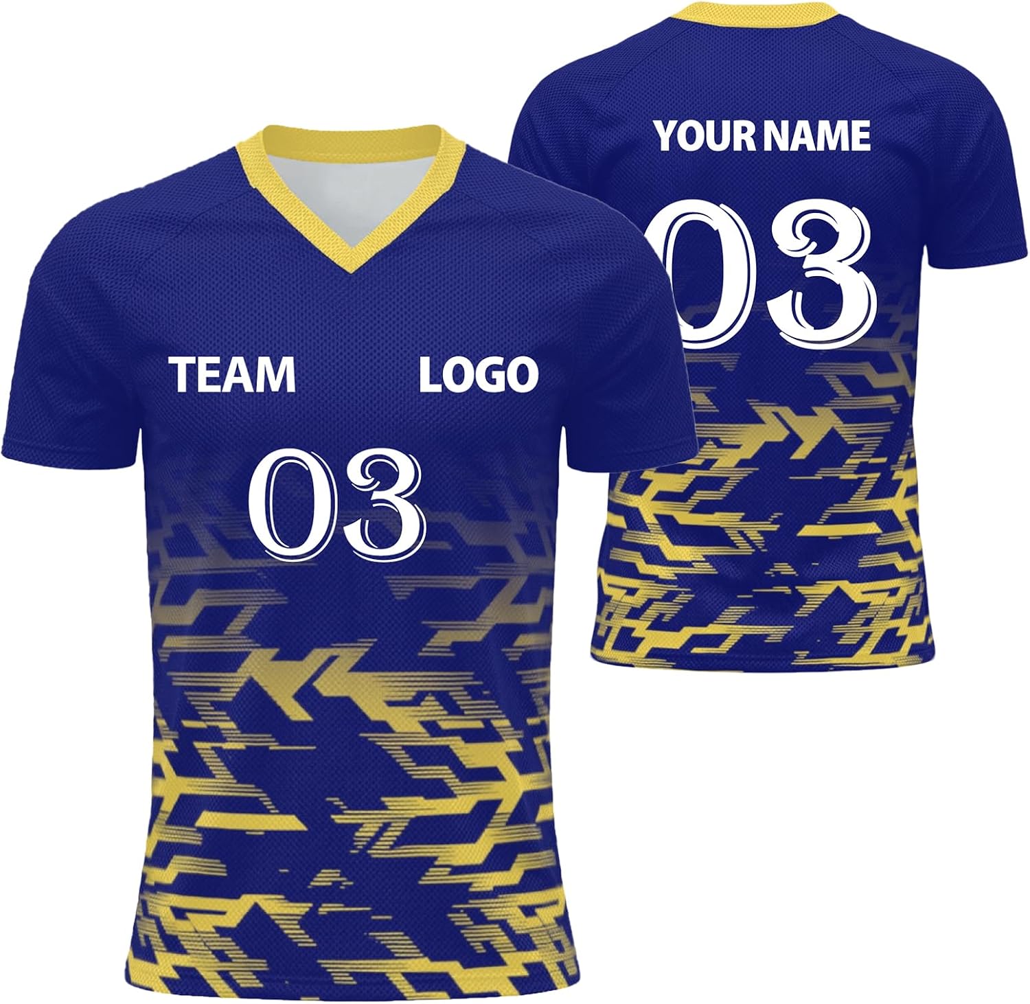 Custom Football Shirt Men and Women Flocked Jersey Customizable with Name Number Fabric Breathable and Quick Dry Custom Tshirt Team Outfit and Club Sport Lightweight Performance