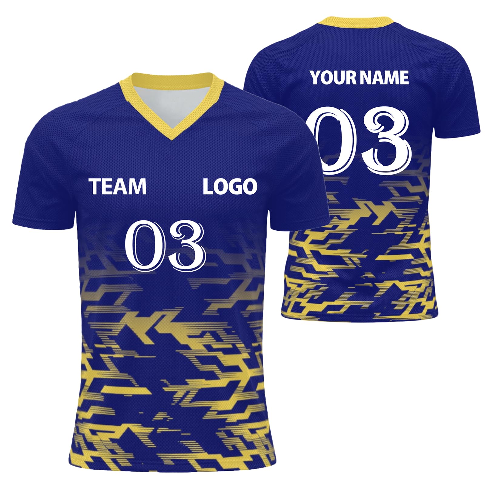 Custom Football Shirt Men and Women Flocked Jersey Customizable with Name Number Fabric Breathable and Quick Dry Custom Tshirt Team Outfit and Club Sport Lightweight Performance