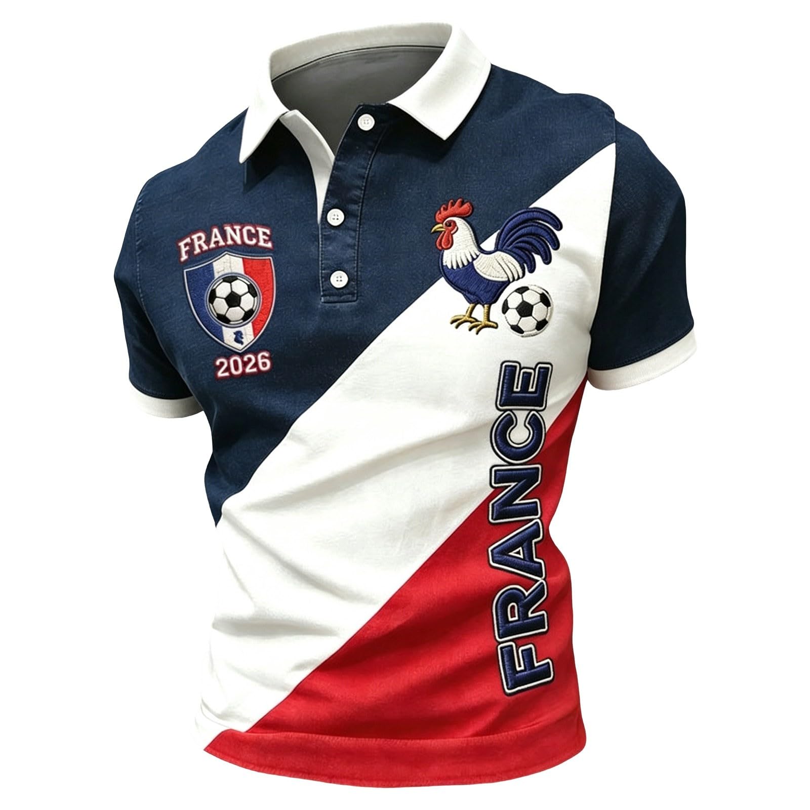 Football Jersey 2026 Men's Adult Short Sleeve T Shirt Breathable Summer Polo Shirts, Sports Football Clothing, Fan Gift